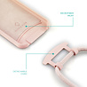 Coverzs Coverzs Silikon Case mit Band iPhone (Rosa) - Name + Name - Vertikal Coverzs Coverzs Silikon Case mit Band iPhone (Rosa) - Name + Name - Vertikal