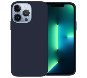 Ceezs iPhone 13 Pro Max Hülle Silikon Dunkelblau