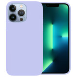 Ceezs iPhone 13 Pro Hülle Silikon (Lavendel)