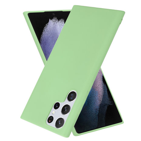 ShieldCase® Shieldcase Samsung Galaxy S22 Ultra Silikonhülle (Hellgrün) ShieldCase® Shieldcase Samsung Galaxy S22 Ultra Silikonhülle (Hellgrün)