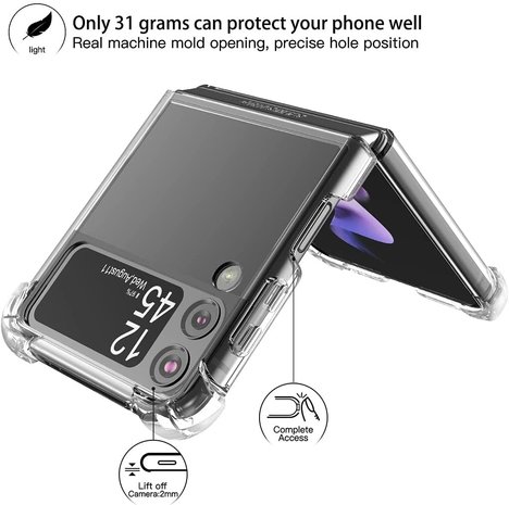 ShieldCase® ShieldCase Shock Hülle Samsung Galaxy Z Flip 3 (transparent) ShieldCase® ShieldCase Shock Hülle Samsung Galaxy Z Flip 3 (transparent)