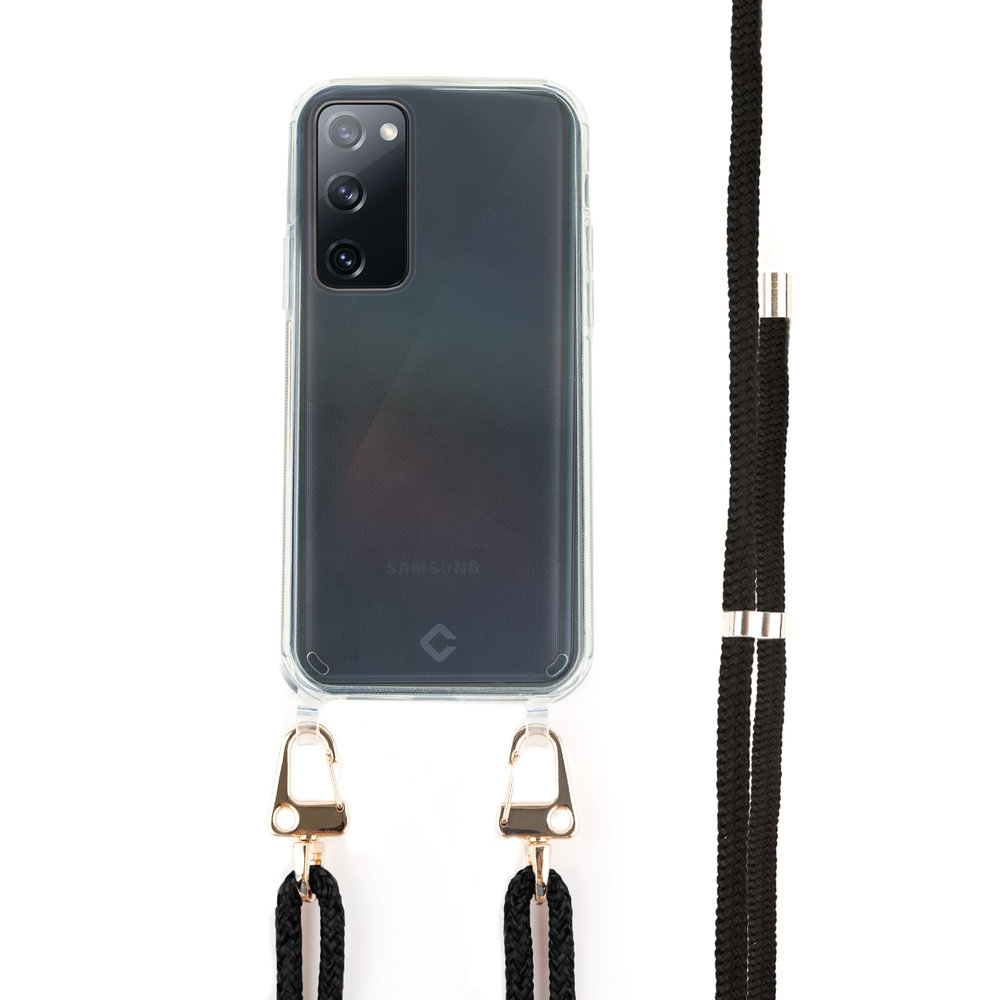 Coverzs Coverzs Transparente Hülle mit schwarzem Kabel Samsung S20 FE Coverzs Coverzs Transparente Hülle mit schwarzem Kabel Samsung S20 FE
