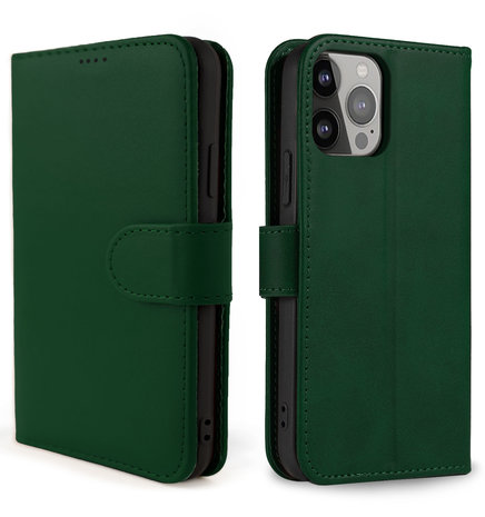 Coverzs Coverzs iPhone 13 Pro Bookcase Case (Grün) Coverzs Coverzs iPhone 13 Pro Bookcase Case (Grün)