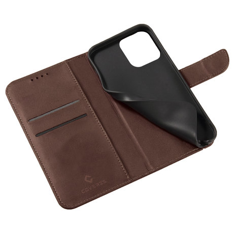 Coverzs Coverzs iPhone 13 Mini Bookcase Cover (Braun) Coverzs Coverzs iPhone 13 Mini Bookcase Cover (Braun)