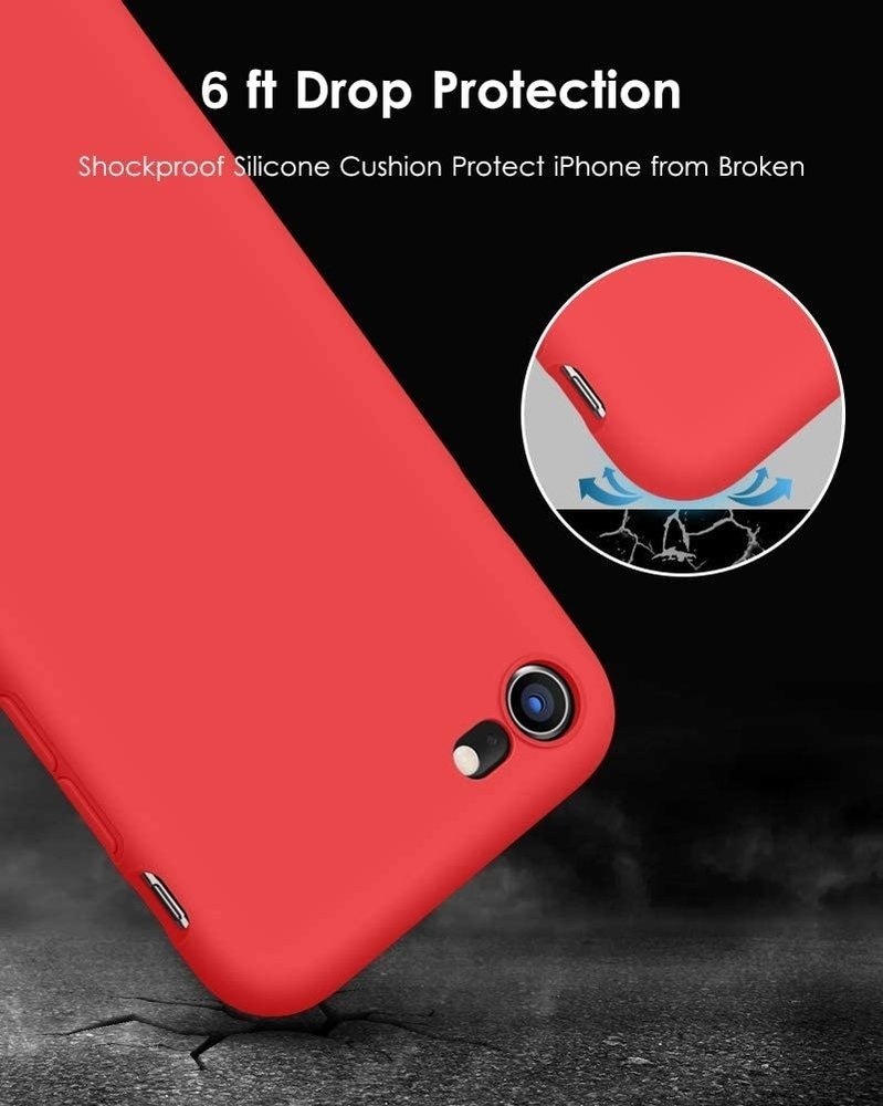 ShieldCase® Shieldcase Silikonhülle mit Kameraschutz iPhone SE 2022 (Rot) ShieldCase® Shieldcase Silikonhülle mit Kameraschutz iPhone SE 2022 (Rot)