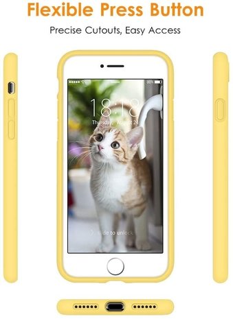 ShieldCase® Shieldcase Silikonhülle mit Kameraschutz iPhone SE 2022 (Gelb) ShieldCase® Shieldcase Silikonhülle mit Kameraschutz iPhone SE 2022 (Gelb)