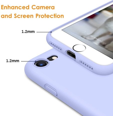 ShieldCase® Shieldcase Silikonhülle mit Kameraschutz iPhone SE 2022 (Lila) ShieldCase® Shieldcase Silikonhülle mit Kameraschutz iPhone SE 2022 (Lila)