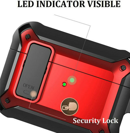 ShieldCase® Shieldcase Airpods 3 TPU / PC stoßfeste Hülle (Schwarz/Rot) ShieldCase® Shieldcase Airpods 3 TPU / PC stoßfeste Hülle (Schwarz/Rot)