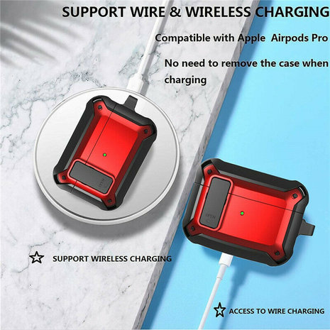 ShieldCase® Shieldcase Airpods 3 TPU / PC stoßfeste Hülle (Schwarz/Rot) ShieldCase® Shieldcase Airpods 3 TPU / PC stoßfeste Hülle (Schwarz/Rot)