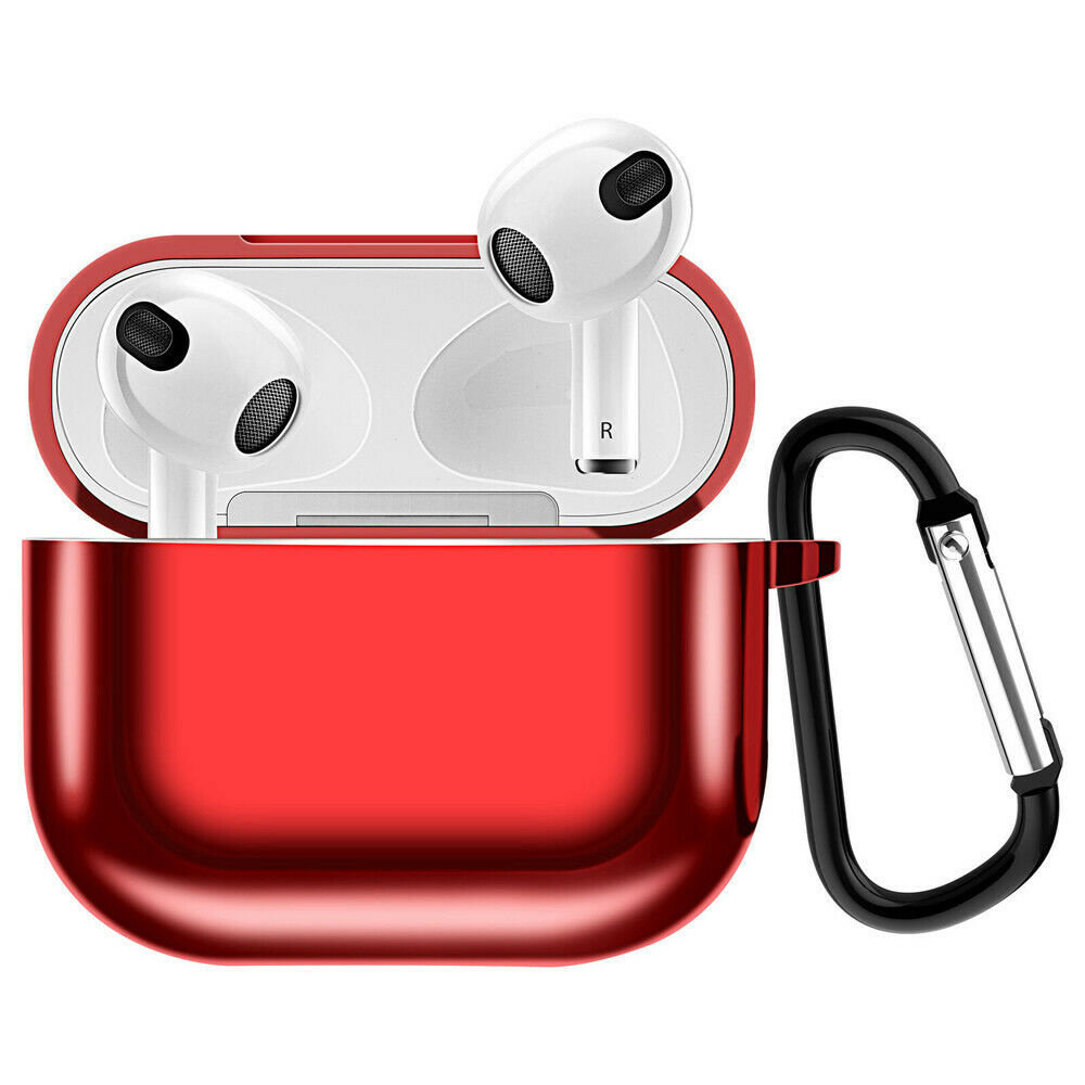 ShieldCase® Shieldcase Airpods 3 Metallic-TPU-Hülle (Rot) ShieldCase® Shieldcase Airpods 3 Metallic-TPU-Hülle (Rot)