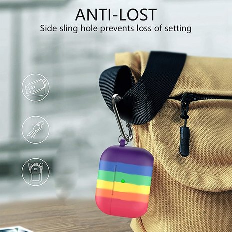 ShieldCase® Shieldcase Rainbow Apple Airpods Pro Hülle (Mehrfarbig) ShieldCase® Shieldcase Rainbow Apple Airpods Pro Hülle (Mehrfarbig)