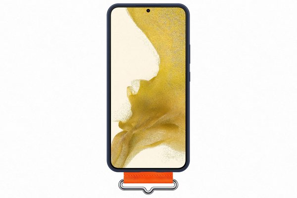Samsung Original Samsung Galaxy S22+ Silikonhülle mit Schlaufe - marineblau Samsung Original Samsung Galaxy S22+ Silikonhülle mit Schlaufe - marineblau
