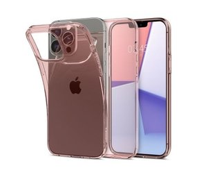 Spigen Spigen Crystal Flex Apple iPhone 13 Pro Max Hülle Transparent Rosa