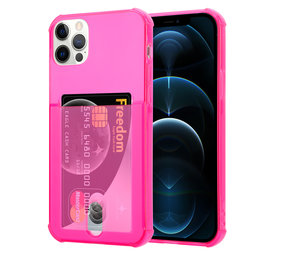 ShieldCase® Shock Case mit Kartenhalter iPhone 12 Pro Max - 6,7 Zoll - Rosa