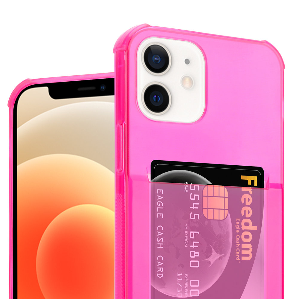 ShieldCase® ShieldCase Shock Case mit Kartenhalter iPhone 12 - 6,1 Zoll - Rosa ShieldCase® ShieldCase Shock Case mit Kartenhalter iPhone 12 - 6,1 Zoll - Rosa