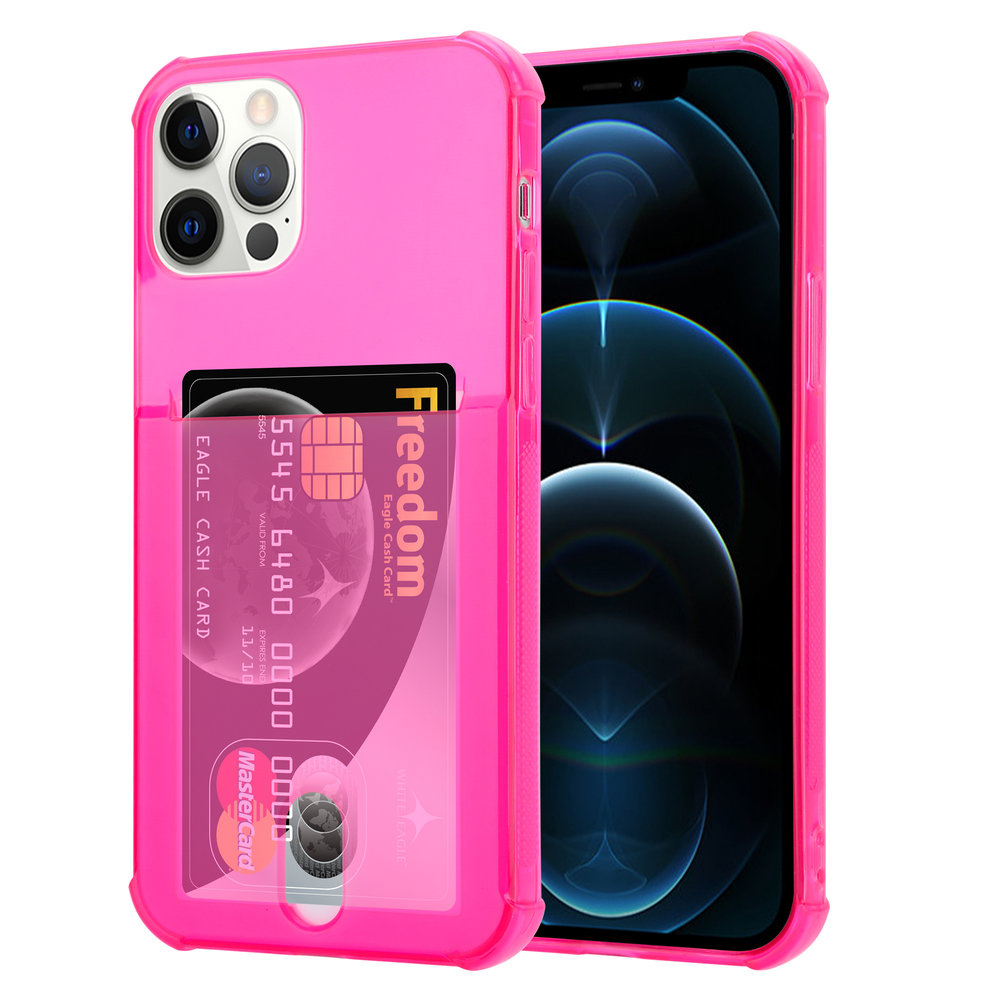 ShieldCase® ShieldCase Shock Case mit Kartenhalter iPhone 12 Pro - 6,1 Zoll - Rosa