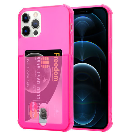 ShieldCase® ShieldCase Shock Case mit Kartenhalter iPhone 12 Pro - 6,1 Zoll - Rosa