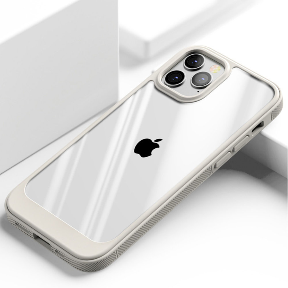 ShieldCase® ShieldCase iPhone 13 Pro Hülle TPU mit Rand (beige/Transparent) ShieldCase® ShieldCase iPhone 13 Pro Hülle TPU mit Rand (beige/Transparent)