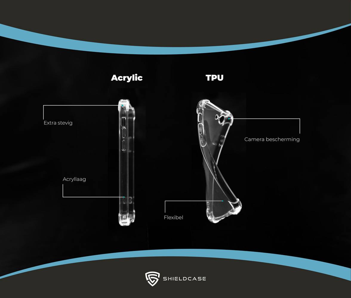 Ceezs ShieldCase Militärische stoßfeste TPU-Hülle iPhone 13 Mini (Transparent) Ceezs ShieldCase Militärische stoßfeste TPU-Hülle iPhone 13 Mini (Transparent)
