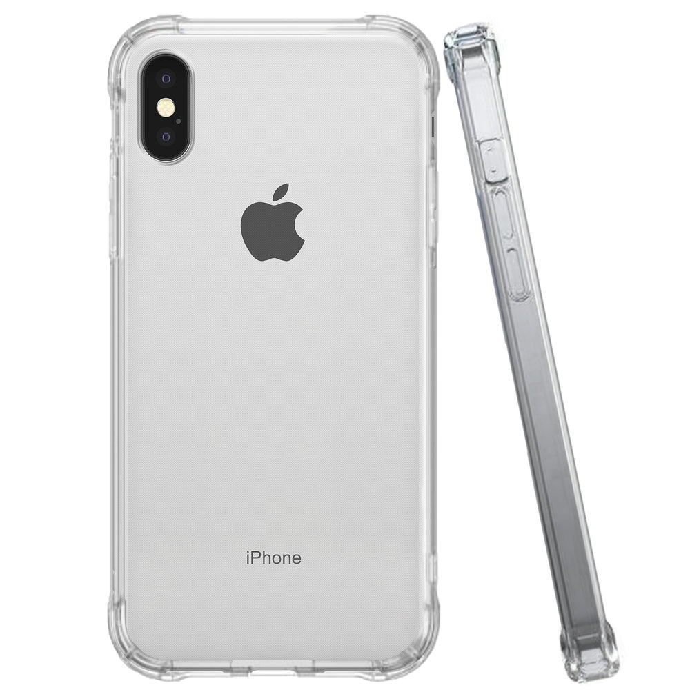 Coverzs Coverzs Luxury Shock Hülle iPhone X/ Xs (Transparent)
