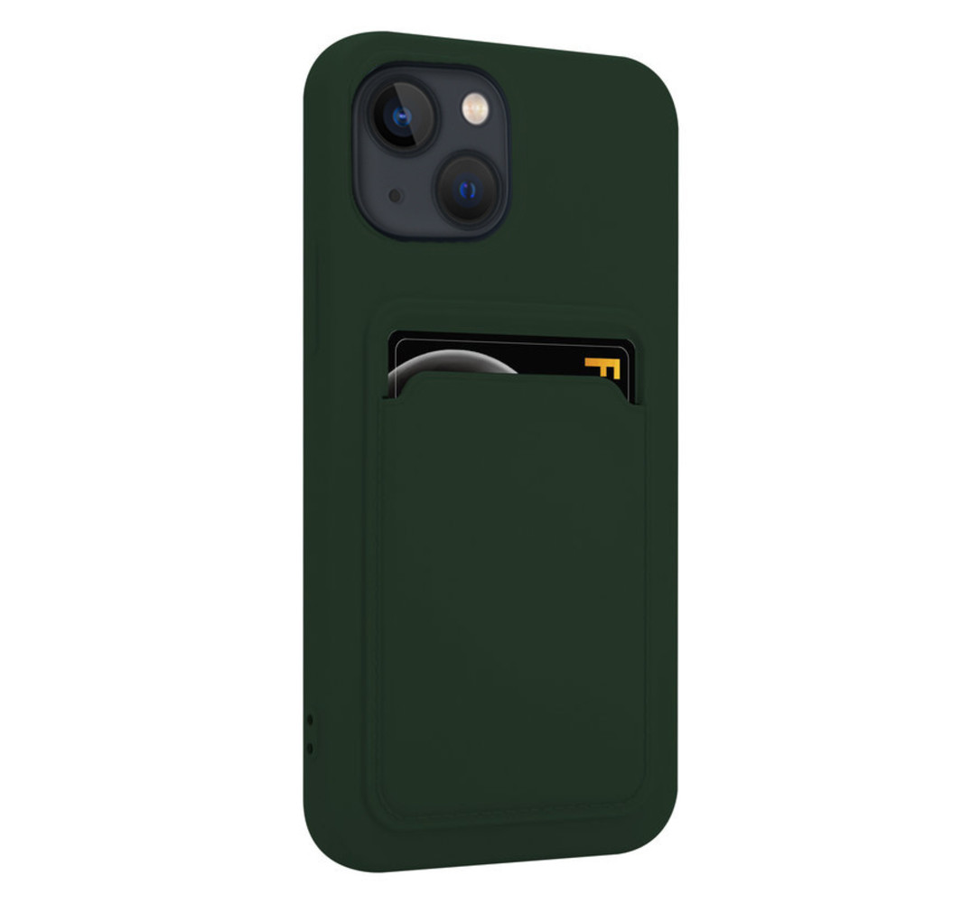 ShieldCase® ShieldCase iPhone 13 Mini Silikonhülle mit Kartenhalter (Dunkelgrün) ShieldCase® ShieldCase iPhone 13 Mini Silikonhülle mit Kartenhalter (Dunkelgrün)
