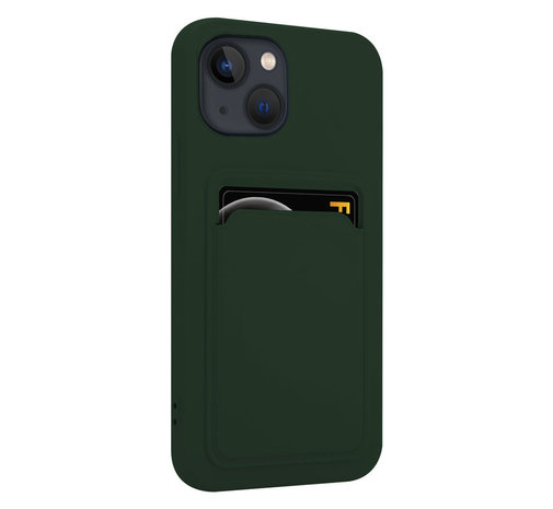 ShieldCase® ShieldCase iPhone 13 Mini Silikonhülle mit Kartenhalter (Dunkelgrün) ShieldCase® ShieldCase iPhone 13 Mini Silikonhülle mit Kartenhalter (Dunkelgrün)