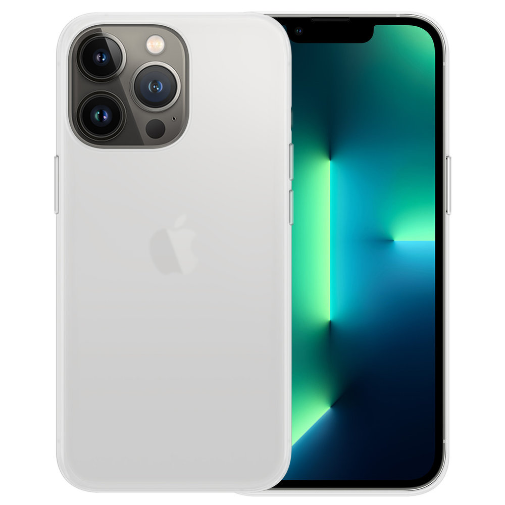 Ceezs ShieldCase iPhone 13 Pro Max Hülle Silikon (Matt Transparent)