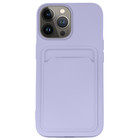 ShieldCase® ShieldCase iPhone 13 Pro Silikonhülle mit Kartenhalter (Lila)