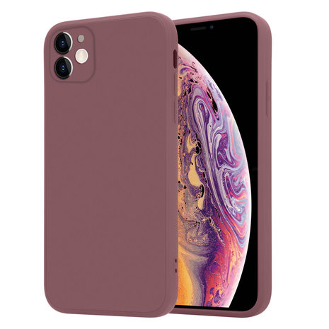 ShieldCase® ShieldCase iPhone 11 quadratische Silikonhülle (Lila Traube)