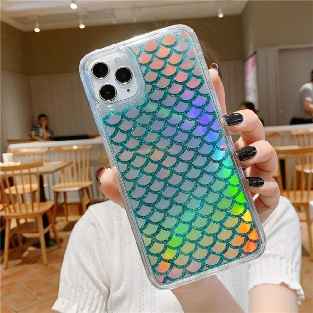 ShieldCase® ShieldCase iPhone X/ Xs Hülle mit Grünem Wasserfall -Glitter ShieldCase® ShieldCase iPhone X/ Xs Hülle mit Grünem Wasserfall -Glitter