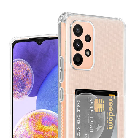 ShieldCase® ShieldCase Samsung Galaxy A23 5G Shock mit Kartenhalter Hülle (Transparent) ShieldCase® ShieldCase Samsung Galaxy A23 5G Shock mit Kartenhalter Hülle (Transparent)