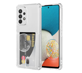 ShieldCase® Samsung Galaxy A53 Shock mit Kartenhalter Hülle (Transparent) ShieldCase® Samsung Galaxy A53 Shock mit Kartenhalter Hülle (Transparent)
