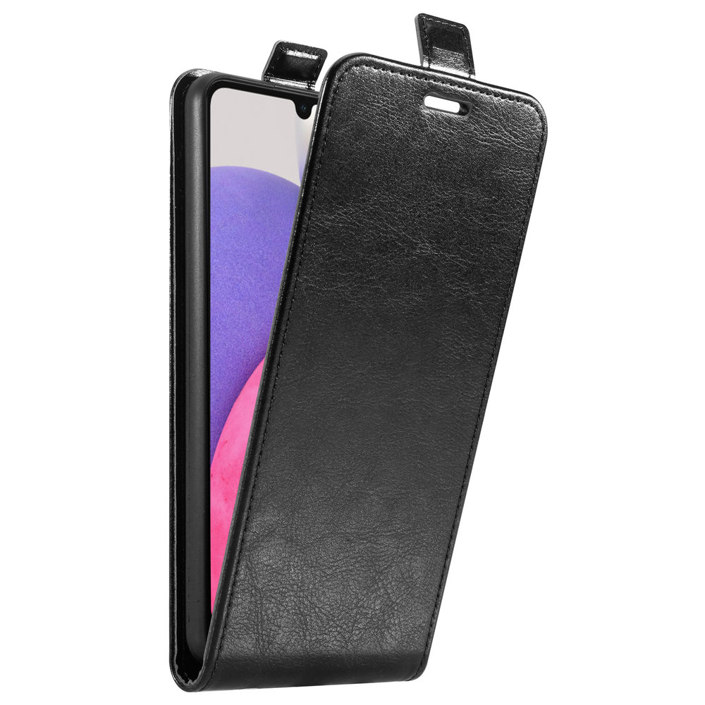 ShieldCase® ShieldCase Samsung Galaxy A33 Klapphülle (Schwarzes Leder) ShieldCase® ShieldCase Samsung Galaxy A33 Klapphülle (Schwarzes Leder)
