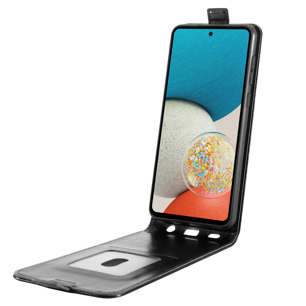 ShieldCase® ShieldCase Samsung Galaxy A53 Klapphülle (Schwarzes Leder)