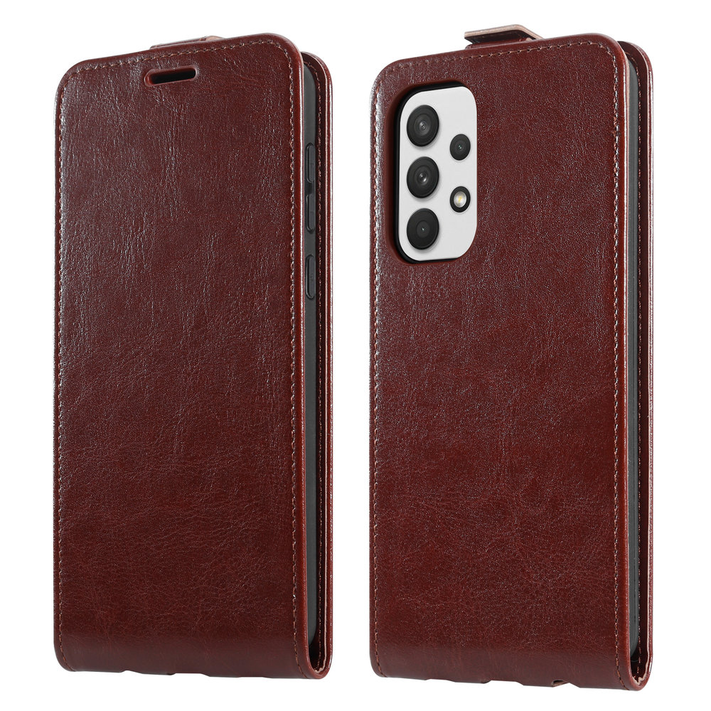 ShieldCase® ShieldCase Samsung Galaxy A53 Klapphülle (braunes Leder)