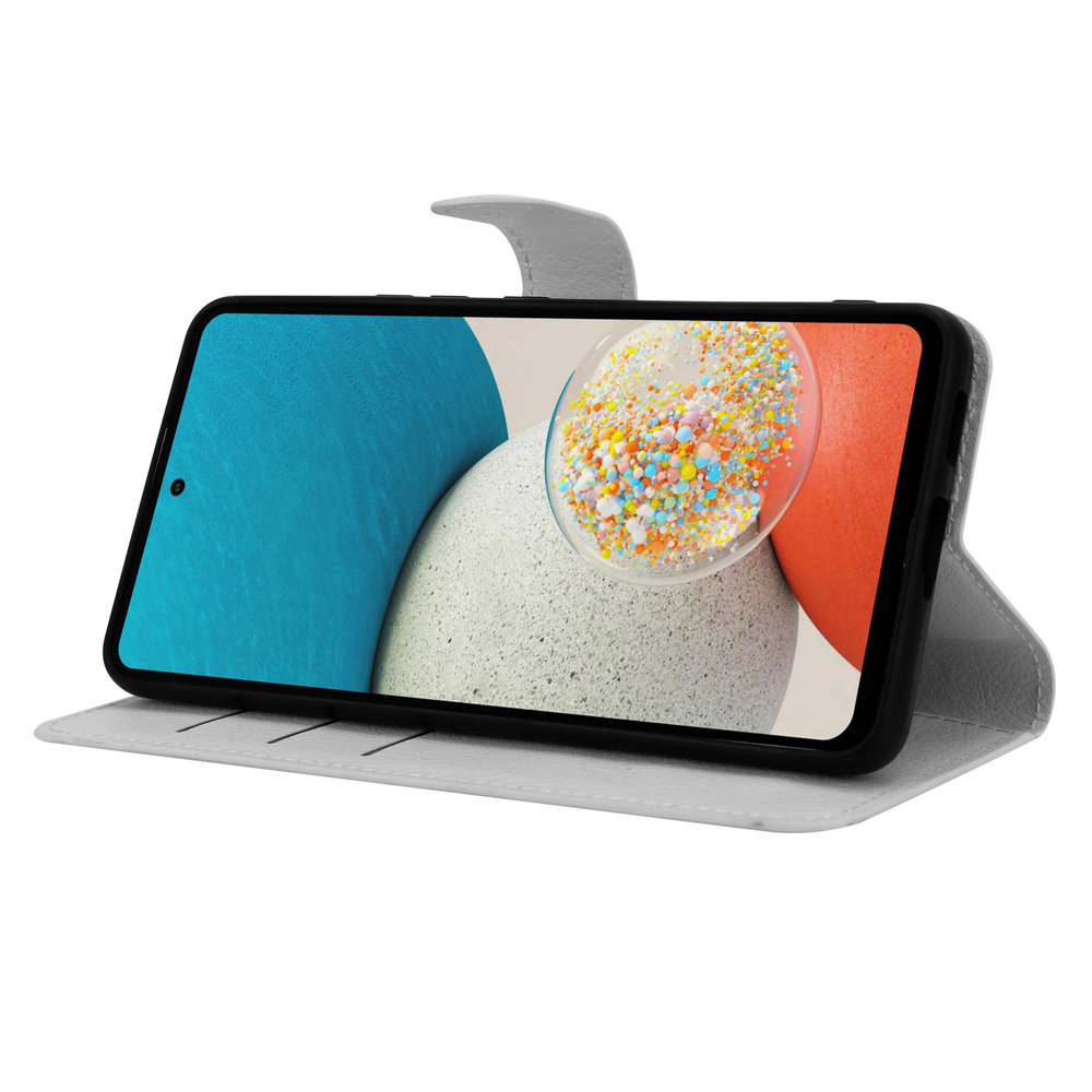 ShieldCase® ShieldCase Samsung Galaxy A53 Brieftasche Bücherregal (Weiß) ShieldCase® ShieldCase Samsung Galaxy A53 Brieftasche Bücherregal (Weiß)