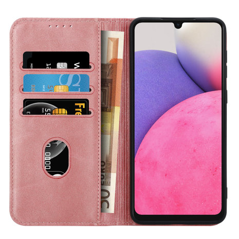 ShieldCase® ShieldCase Samsung Galaxy A33 Book Case ( Roségold ) ShieldCase® ShieldCase Samsung Galaxy A33 Book Case ( Roségold )