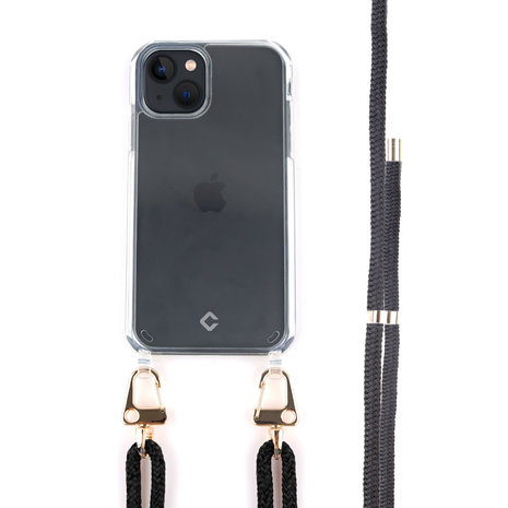 Coverzs Coverzs Transparente Hülle mit Schwarzem Kabel iPhone 13 Mini Coverzs Coverzs Transparente Hülle mit Schwarzem Kabel iPhone 13 Mini