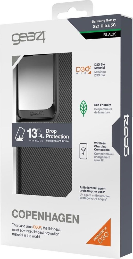 Zagg Gear4 D3O Copenhagen Samsung Galaxy S21 Ultra Hülle (Schwarz) Zagg Gear4 D3O Copenhagen Samsung Galaxy S21 Ultra Hülle (Schwarz)