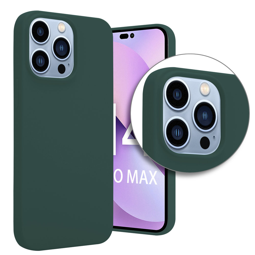 ShieldCase® ShieldCase iPhone 14 Pro Max Silikonhülle (Dunkelgrün) ShieldCase® ShieldCase iPhone 14 Pro Max Silikonhülle (Dunkelgrün)