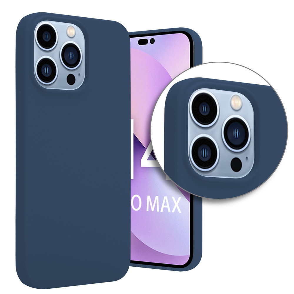 ShieldCase® ShieldCase iPhone 14 Pro Max Silikonhülle (Dunkelblau) ShieldCase® ShieldCase iPhone 14 Pro Max Silikonhülle (Dunkelblau)