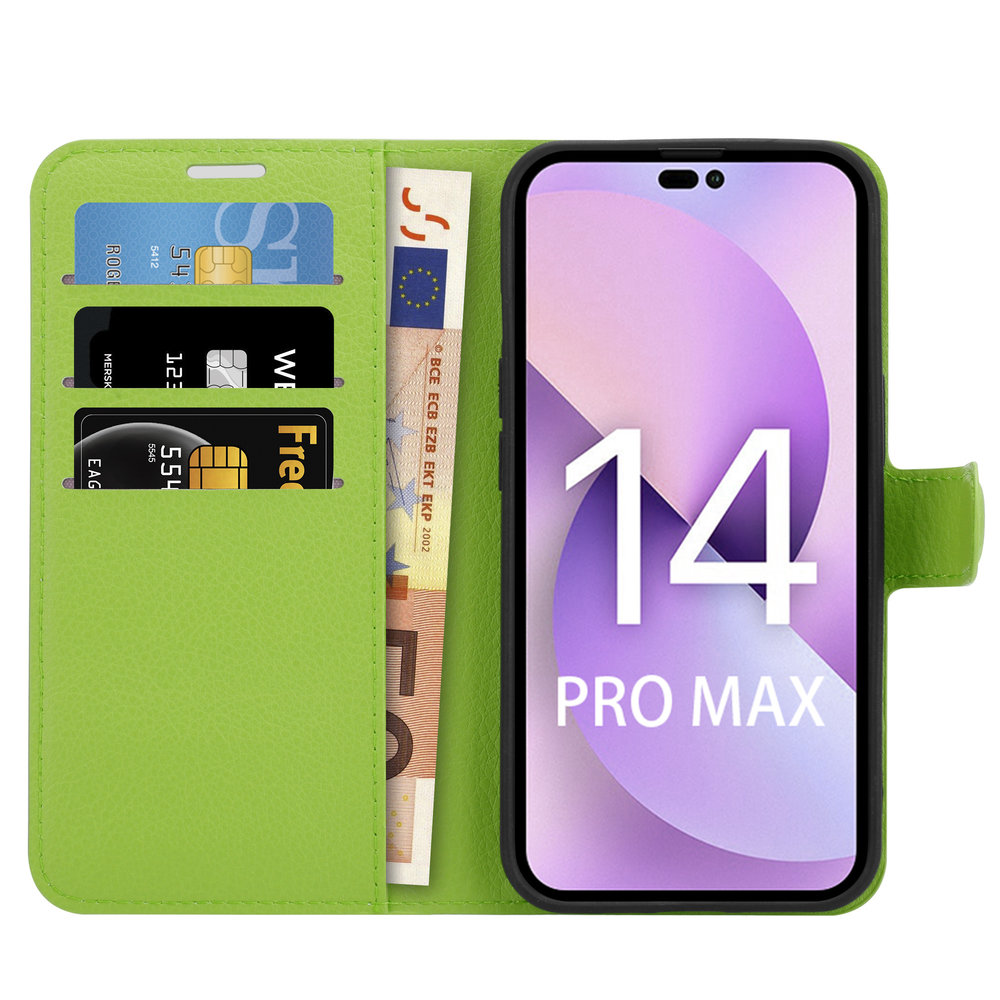 ShieldCase® ShieldCase iPhone 14 Pro Max Wallet Case (Grün) ShieldCase® ShieldCase iPhone 14 Pro Max Wallet Case (Grün)