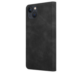 Coverzs iPhone 14 Plus Luxus Book Case (Schwarz)