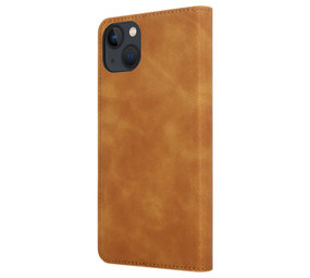 Coverzs iPhone 14 Plus Luxus Book Case (Braun)