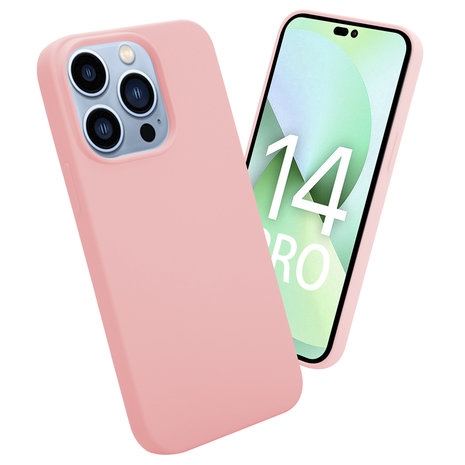 ShieldCase® ShieldCase iPhone 14 Pro Silikonhülle (Rosa) ShieldCase® ShieldCase iPhone 14 Pro Silikonhülle (Rosa)