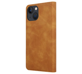 Coverzs iPhone 14 Luxus Book Case (Braun) Coverzs iPhone 14 Luxus Book Case (Braun)