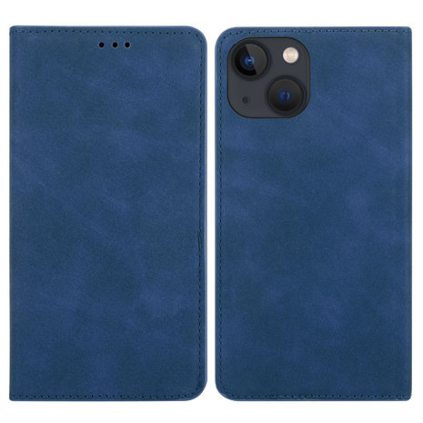 Coverzs Coverzs iPhone 14 Luxus Book Case (Blau) Coverzs Coverzs iPhone 14 Luxus Book Case (Blau)