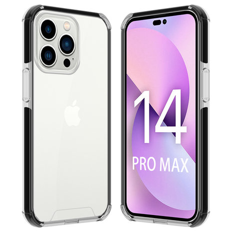 Coverzs Coverzs iPhone 14 Pro Max 3in1 Shock Case (Transparent) Coverzs Coverzs iPhone 14 Pro Max 3in1 Shock Case (Transparent)