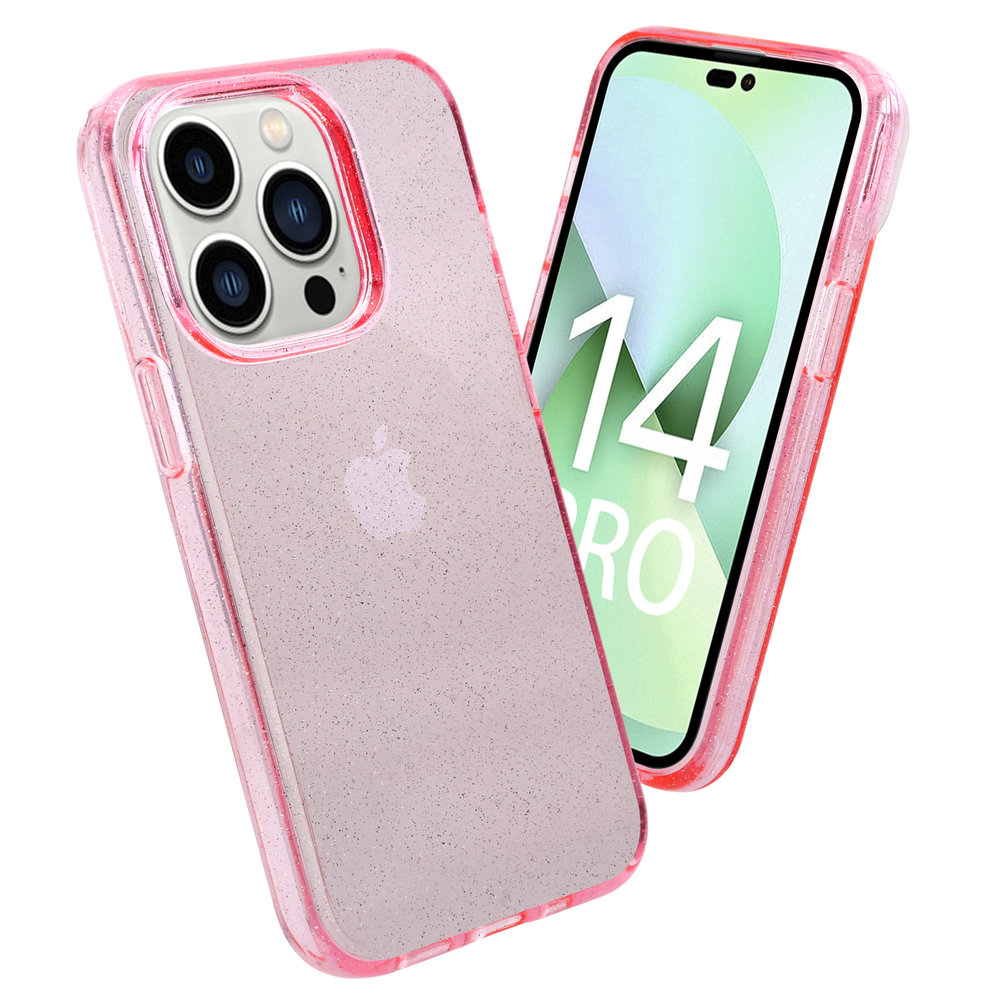 ShieldCase® ShieldCase iPhone 14 Pro TPU Glitzerhülle (Rosa) ShieldCase® ShieldCase iPhone 14 Pro TPU Glitzerhülle (Rosa)