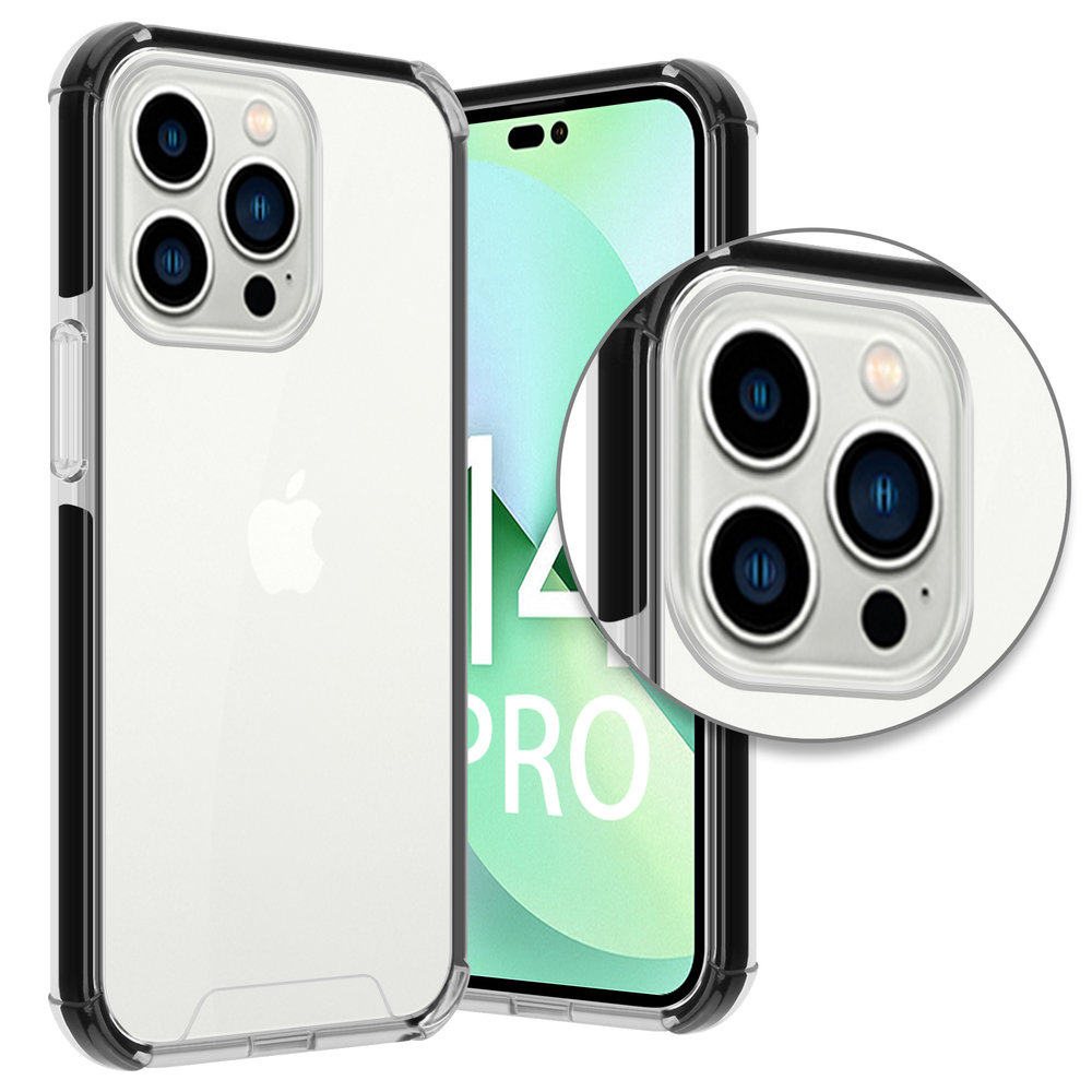 Coverzs Coverzs iPhone 14 Pro 3in1 Shock Case (Transparent) Coverzs Coverzs iPhone 14 Pro 3in1 Shock Case (Transparent)
